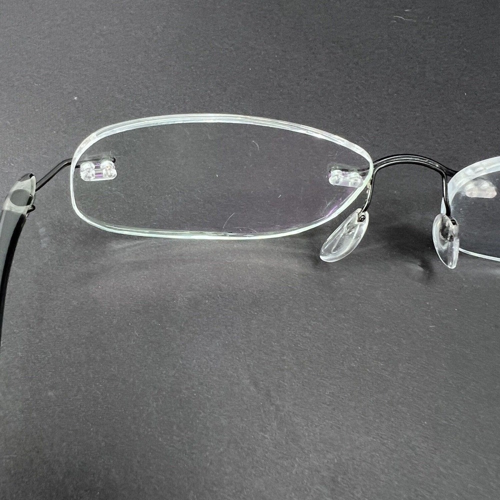 Silhouette Eyeglasses Rimless Frames Titanium Silver / Black - Picture 7 of 12